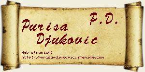 Puriša Đuković vizit kartica